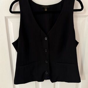 Current Air Black Tailored Button Vest – Size L